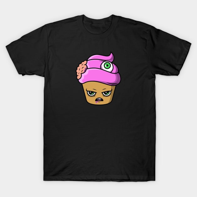 Zombie Cupcake Drawing T-Shirt by SLAG_Creative